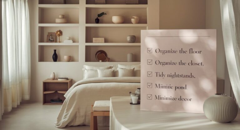 Decluttering Bedroom Checklist: A Step-by-Step Guide to a Peaceful Sleep Space