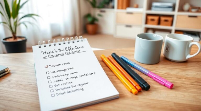 14 Tips for Creating an Effective Home Organization Checklist