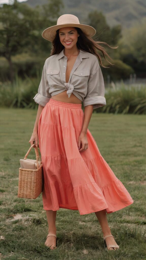 Breezy Midi Skirts 
