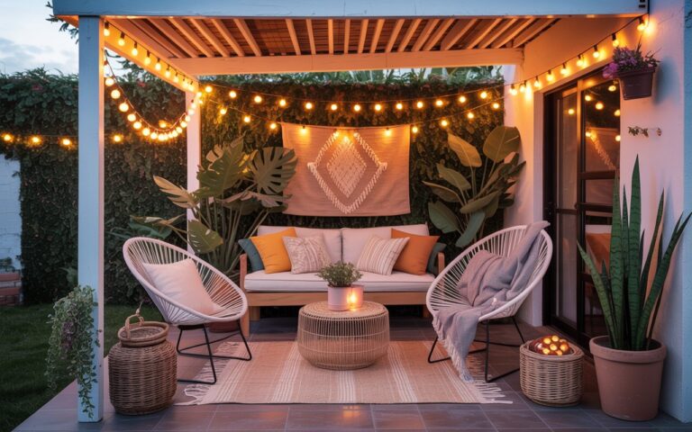 6 Boho Patio Ideas for a Laid-Back, Stylish Outdoor Vibe