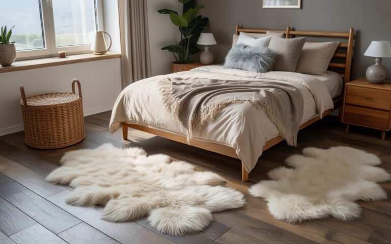 6 Natural Lambskin Area Rugs for Bedrooms That’ll Make Your Toes Say “Thank You”