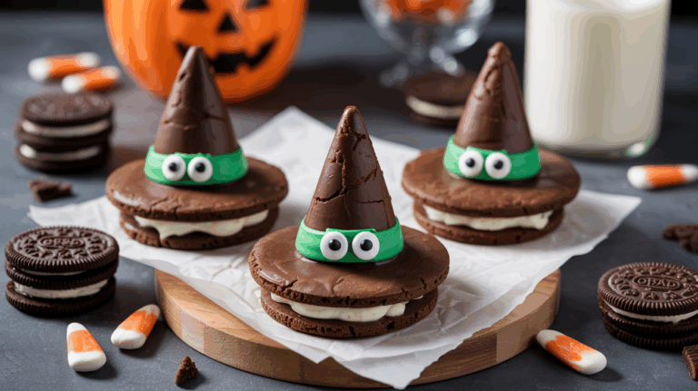 9 Easy Witch Hat Cookie Treats for Halloween Parties