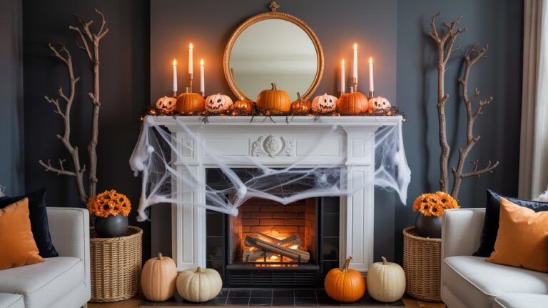 11 Halloween Mantel Decorations Ideas -That Will Make Your Fireplace the Talk of the Town