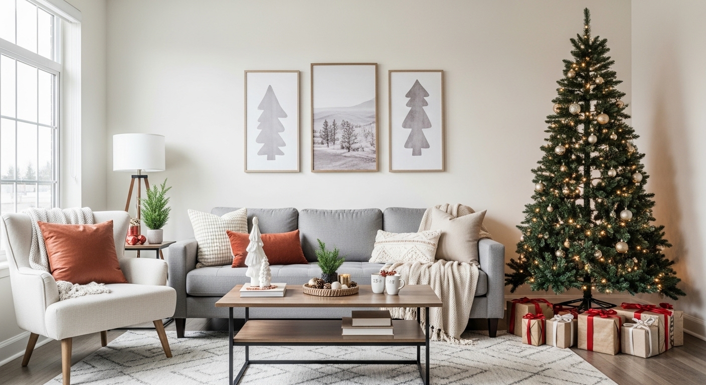 14 Modern Minimalist Christmas Décor Ideas for Apartments