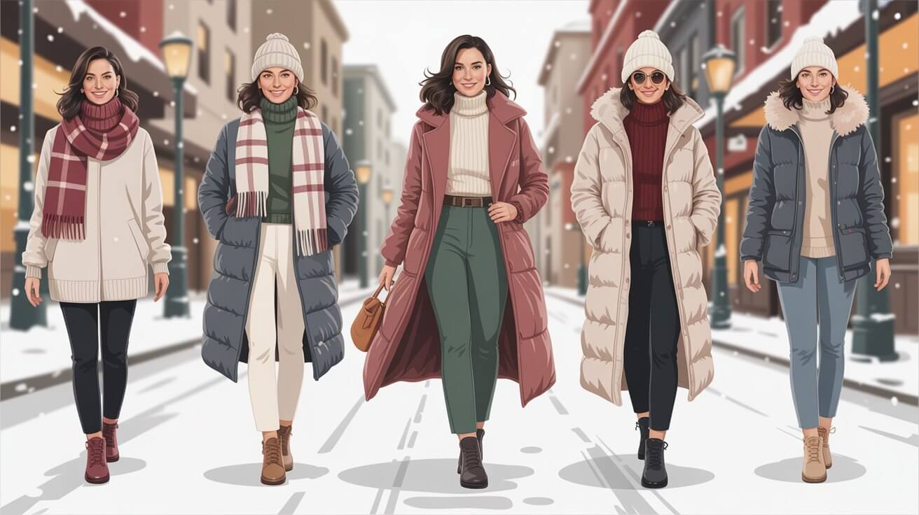 8 Layered Winter Looks Ideas for Ladies