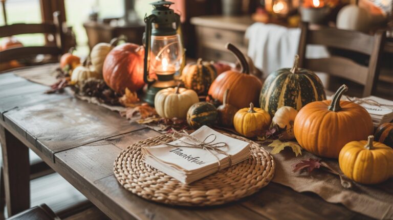 9 Rustic Fall Harvest Table Decorations Ideas