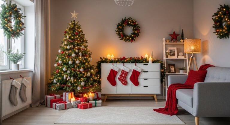 Cozy Christmas Décor Ideas for Small Living Rooms