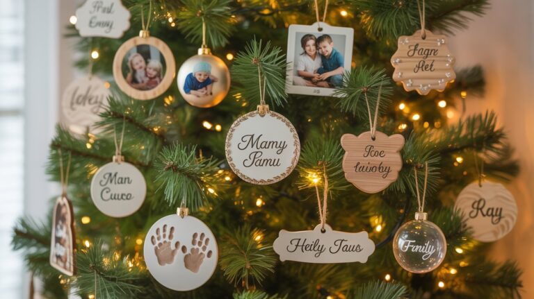 Personalized Christmas Ornaments Ideas for the Whole Family 🎁
