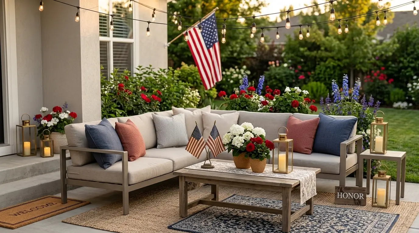 10 Memorial Day Aesthetic Ideas -Red White and Blue Theme Décor