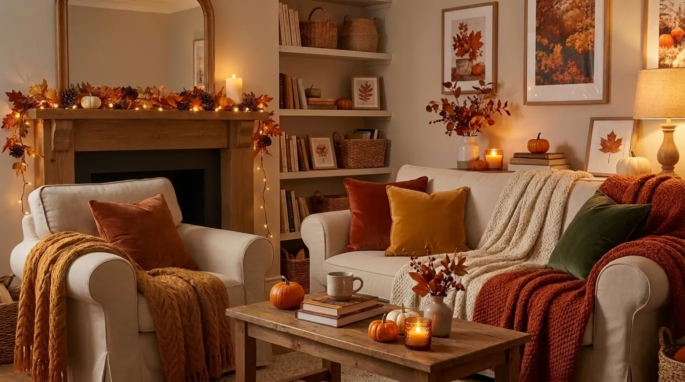 10 Cozy Autumn Décor Ideas for Small Living Rooms