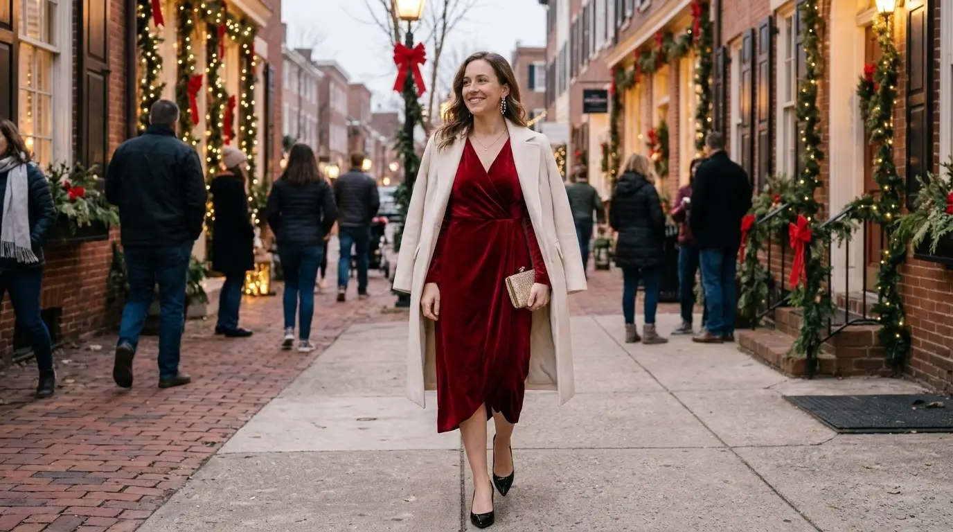 12 Christmas Formal Outfit Ideas for Women With a Red Dress